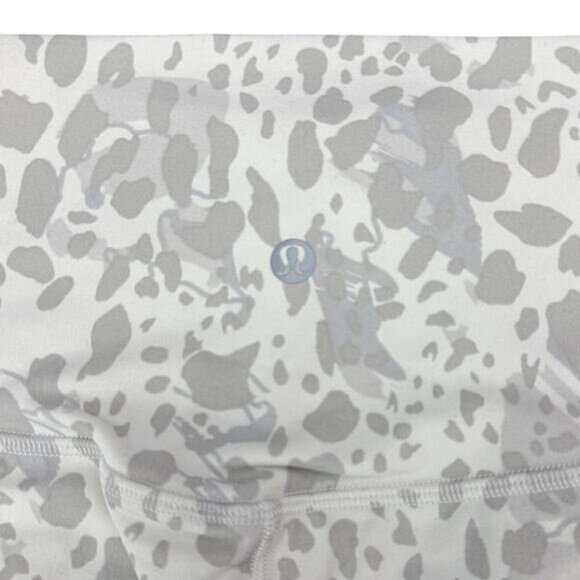 LULULEMON Align High-Rise Crop 21" Size 4 Cheetah Camo Antique White Multi - Picture 6 of 8